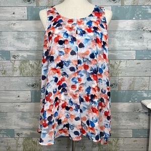 Zac & Rachel Flowing Blouse Tank Top Size M